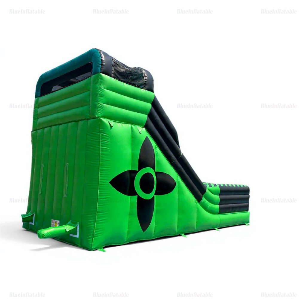 Black and Green Inflatable Water Slide for Pools - Image 2