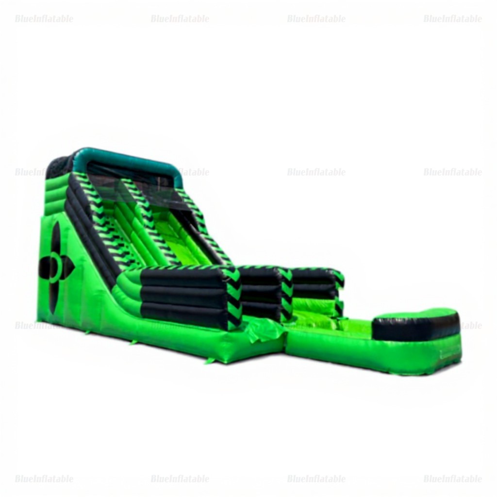 Black and Green Inflatable Water Slide for Pools - Image 7