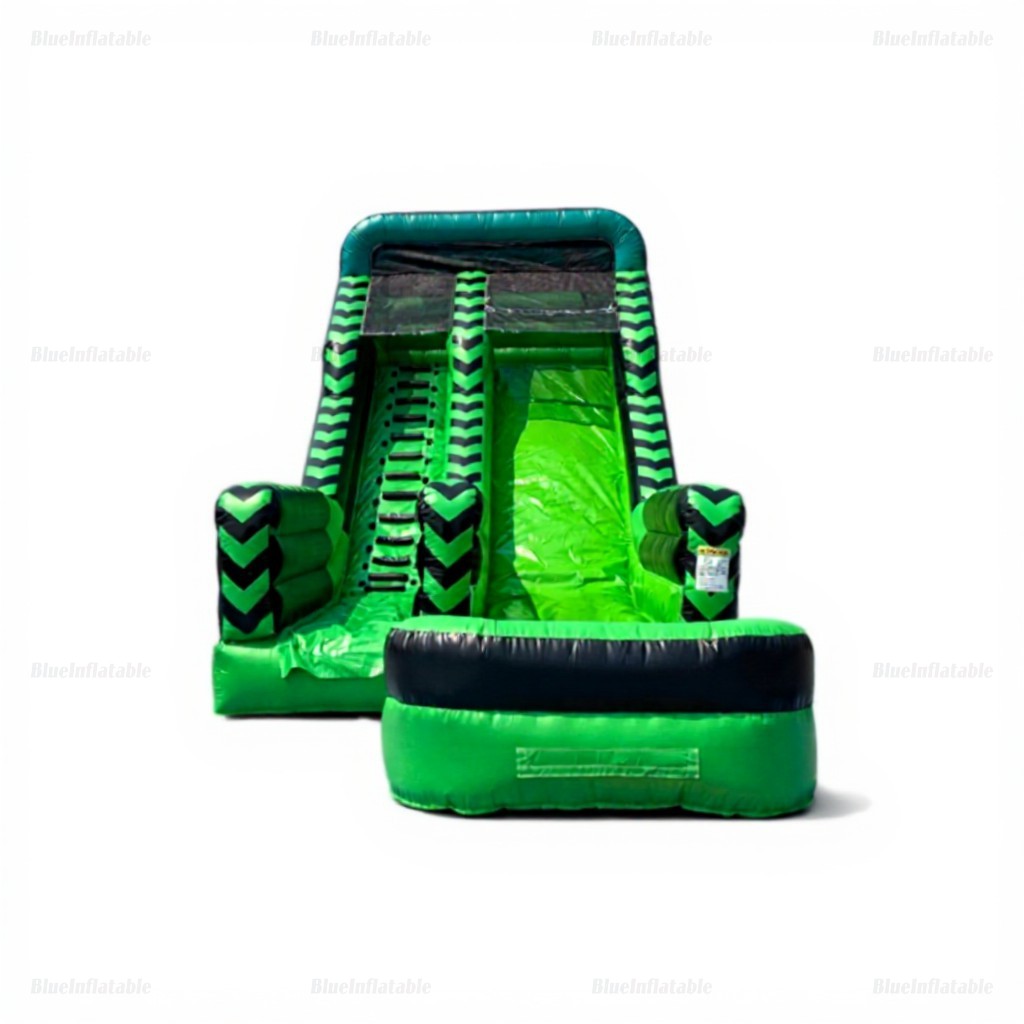 Black and Green Inflatable Water Slide for Pools - Image 8
