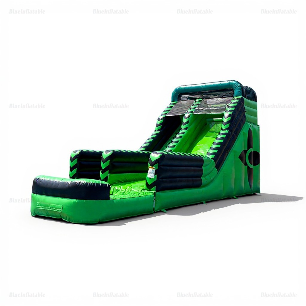 Black and Green Inflatable Water Slide for Pools - Image 10