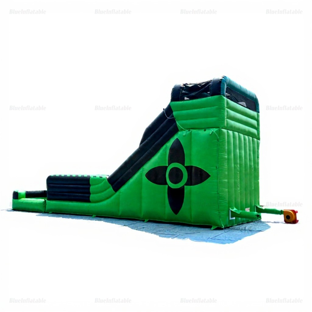 Black and Green Inflatable Water Slide for Pools - Image 12
