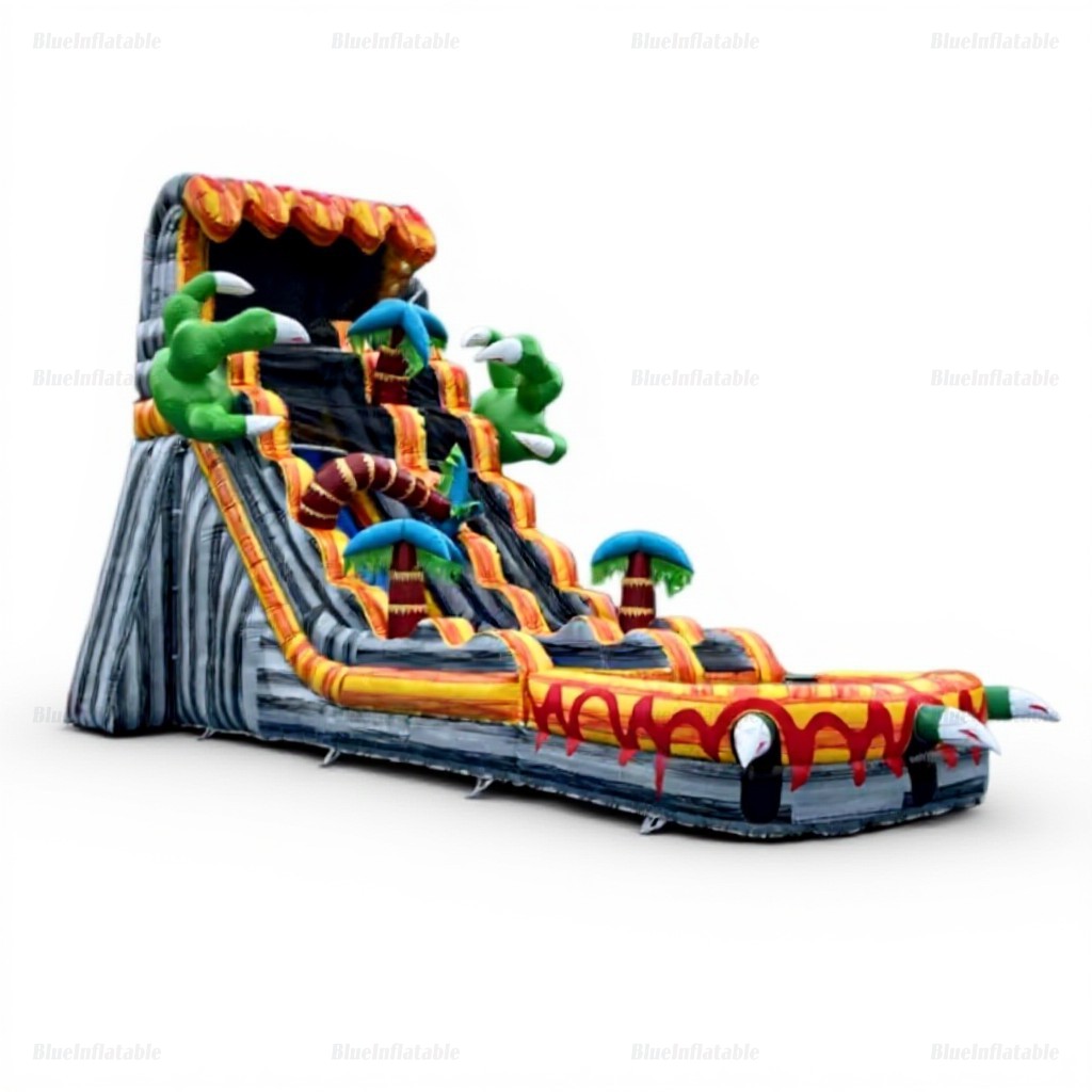 Dinosaur Inflatable Water Slide and Play Pool