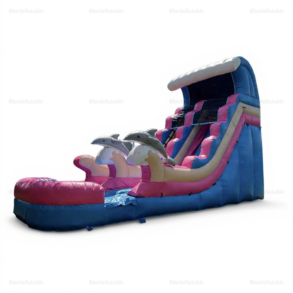 Double Lane Inflatable Water Slide & Bounce House for Adults