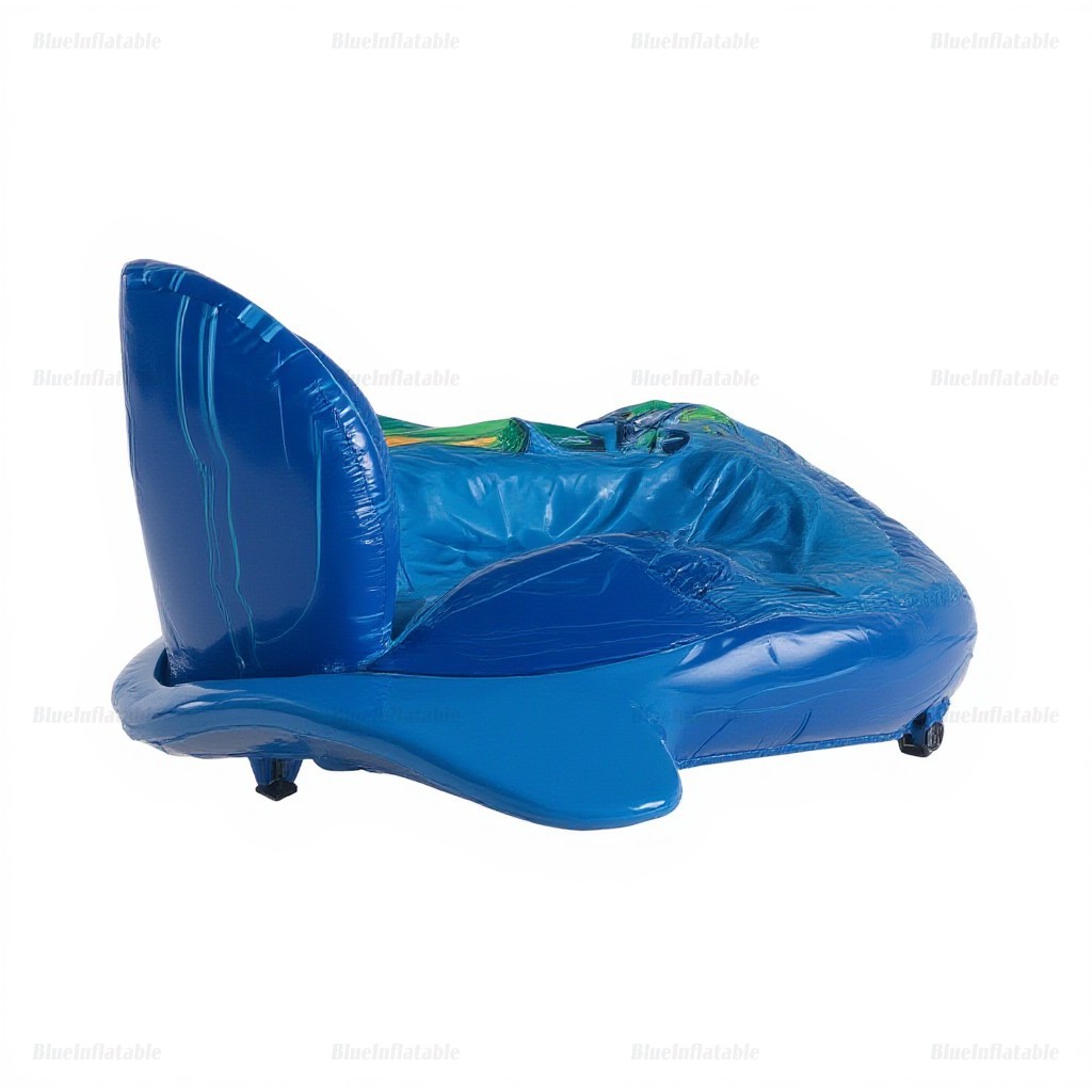 Tropical Blue Palm Inflatable Water Slide & Pool Bouncer - Image 9