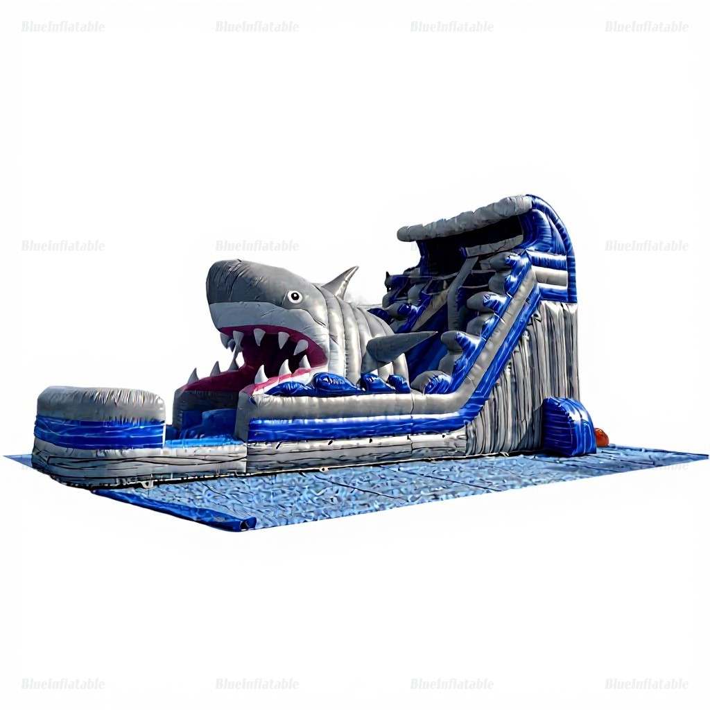 Commercial Shark Inflatable Water Slide for Events - Image 4
