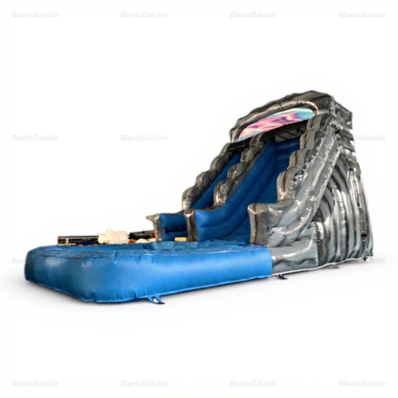 Large Indoor Marble Inflatable Water Slide with Pool