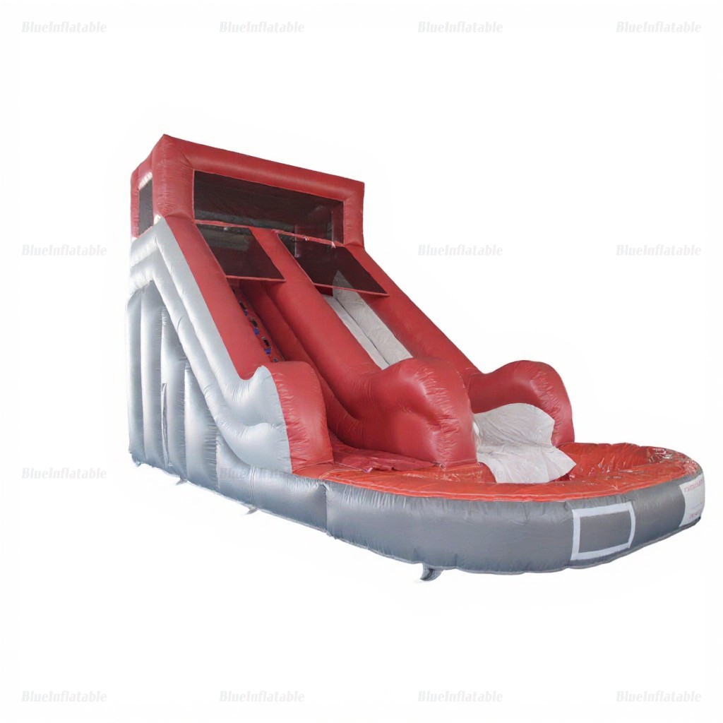 Commercial Inflatable Wet & Dry Slide with Splash Pool