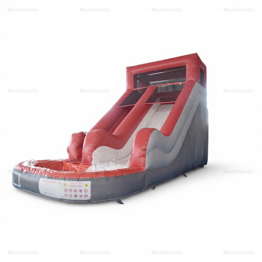Commercial Inflatable Wet & Dry Slide with Splash Pool - Image 2