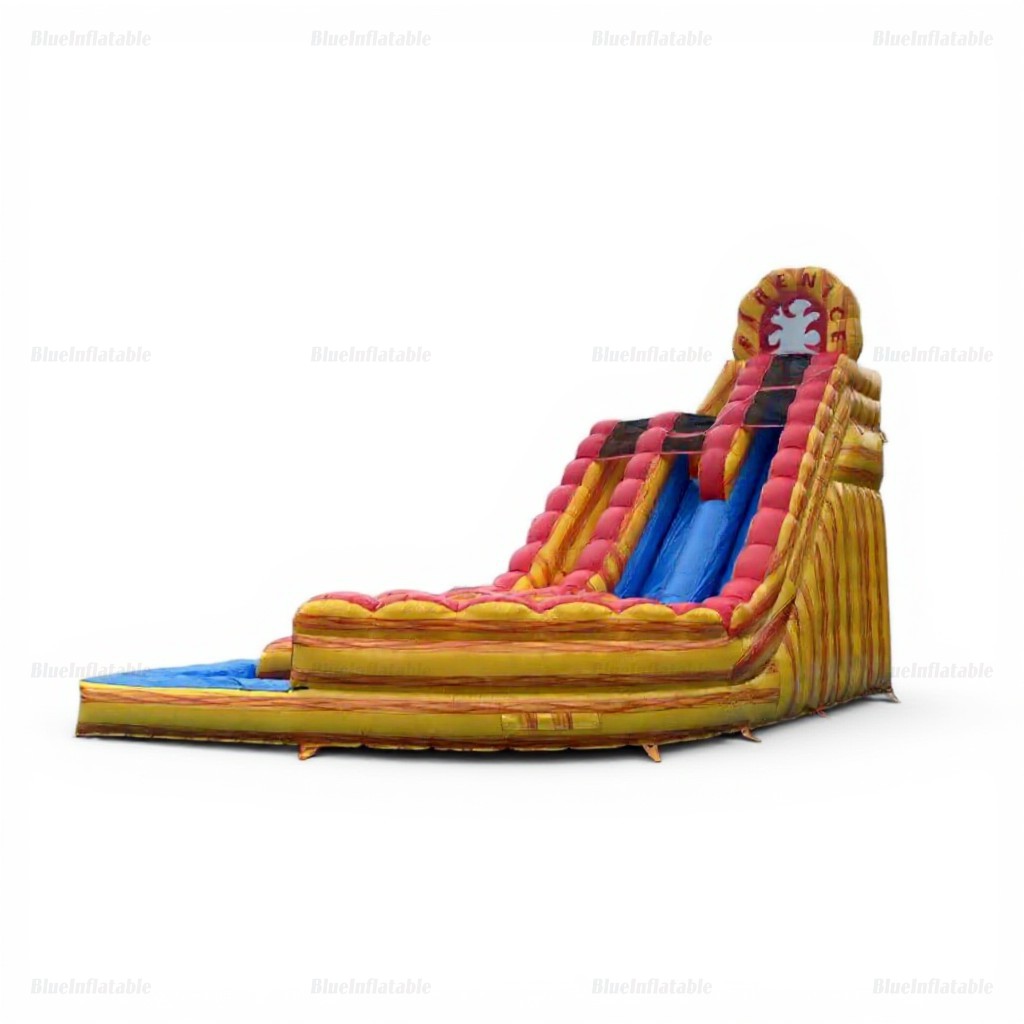 Commercial Dual Lane Curved Inflatable Water Slide Playground - Image 6