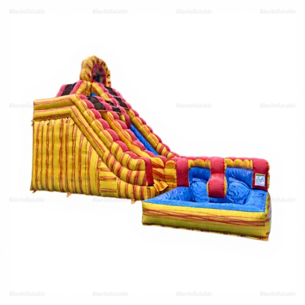 Commercial Dual Lane Curved Inflatable Water Slide Playground - Image 8