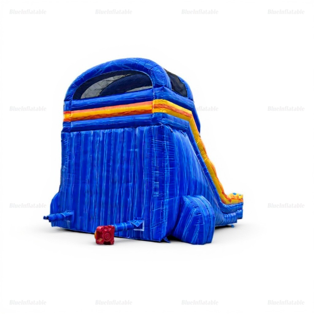 Dual Lane Commercial Inflatable Water Slide & Pool Combo - Image 11