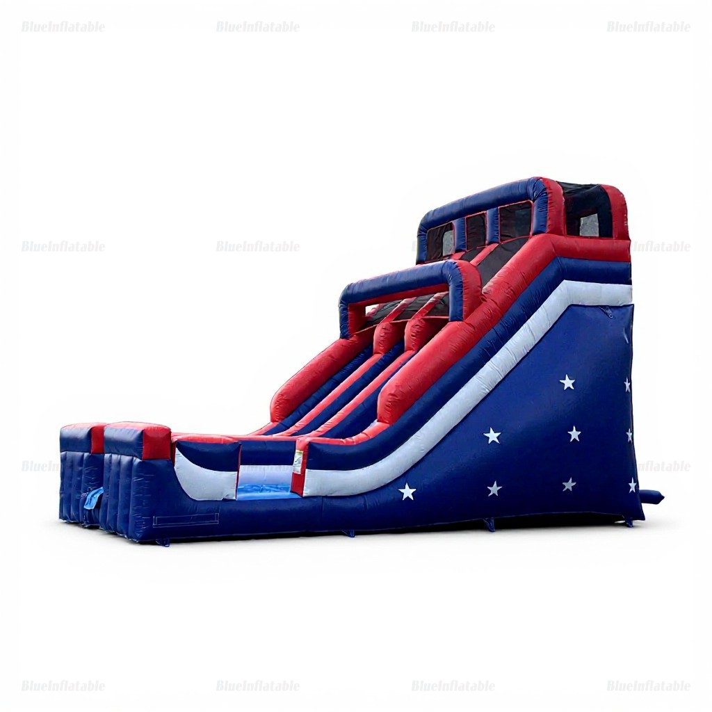Patriotic Inflatable Water Slide & Pool for Outdoor Parties - Image 5