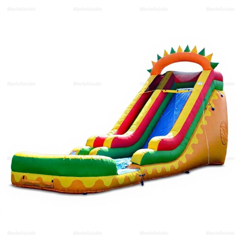 Dino Fun Inflatable Water Slide with Pool