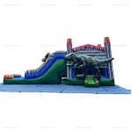 Dinosaur Inflatable Bounce House with Slide & Pool Combo