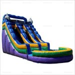 Dolphin Inflatable Water Slide with Splash Pool