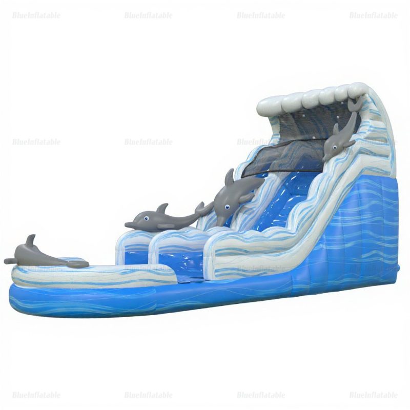 Dolphin Inflatable Water Slide & Pool Play Set