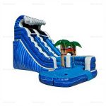 Forest Adventure Double Water Slide & Pool Inflatable