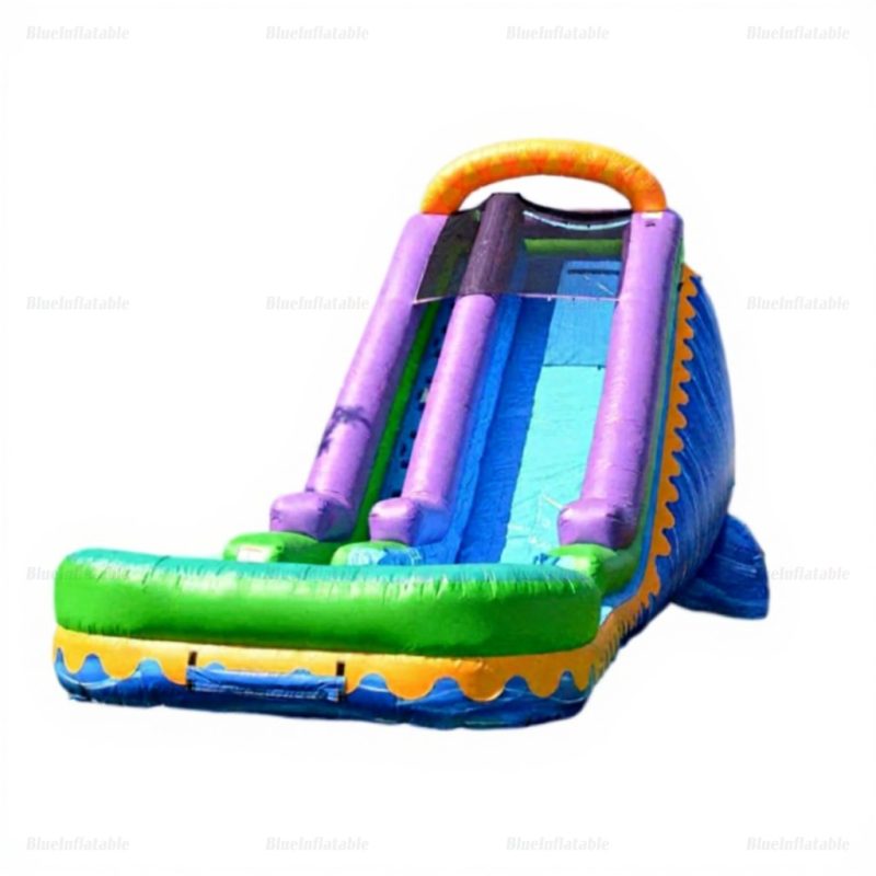 Curved Arch Inflatable Water Slide for Pool & Garden