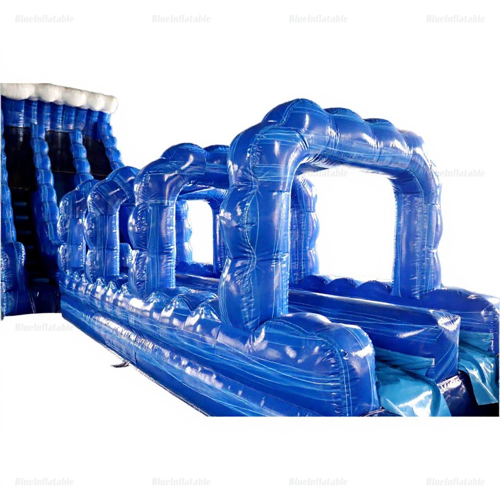 Blue Crush Double Lane Inflatable Water Slide & Pool - Image 2