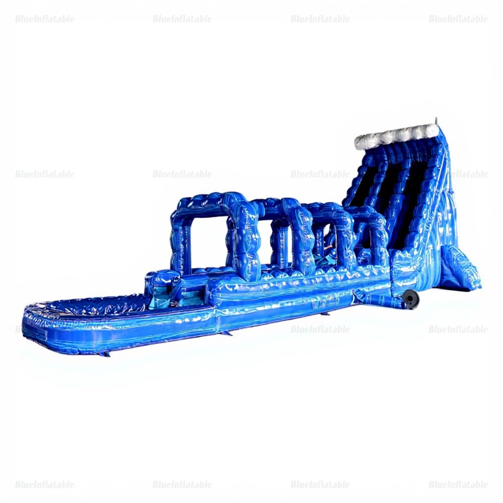 Blue Crush Double Lane Inflatable Water Slide & Pool - Image 7