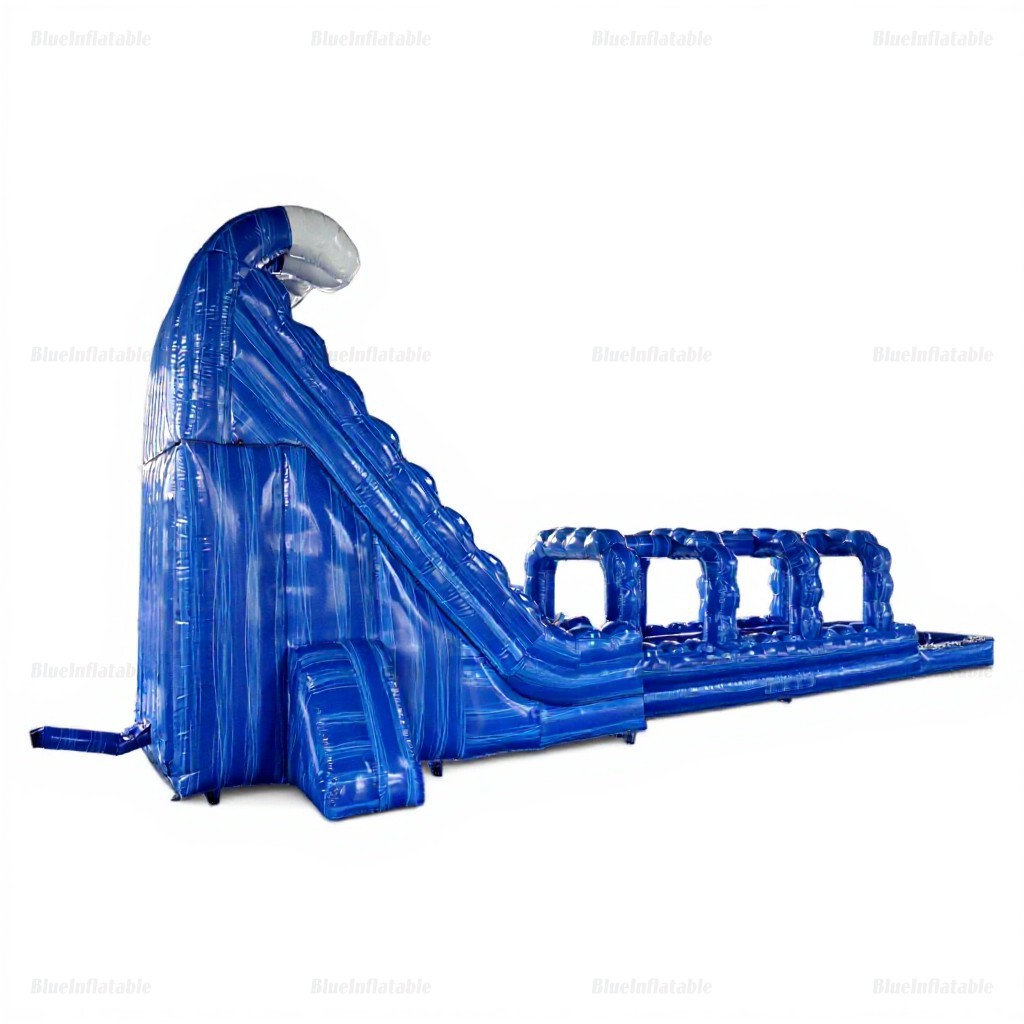 Blue Crush Double Lane Inflatable Water Slide & Pool - Image 10