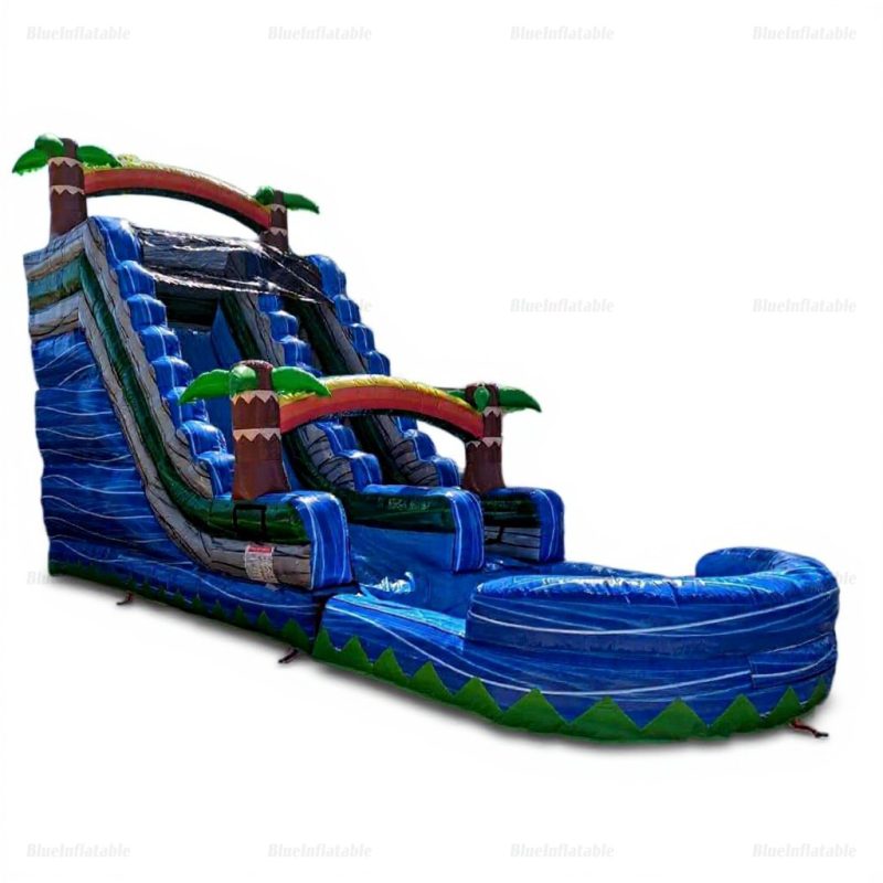 Inflatable Water Slide & Bounce House Combo Pool