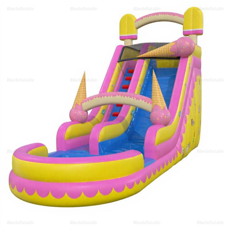 Ice Cream Inflatable Water Slide & Pool Rental