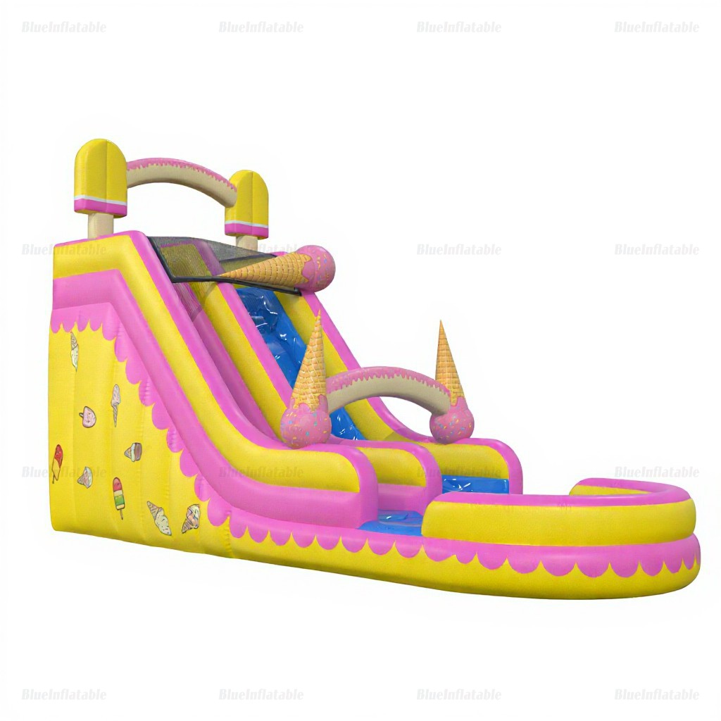 Ice Cream Inflatable Water Slide & Pool Rental - Image 3