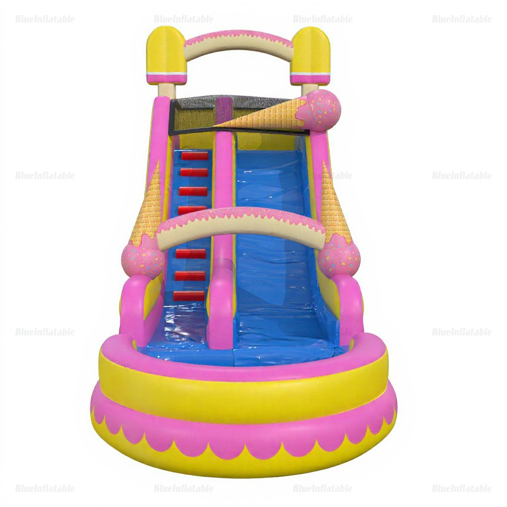 Ice Cream Inflatable Water Slide & Pool Rental - Image 5
