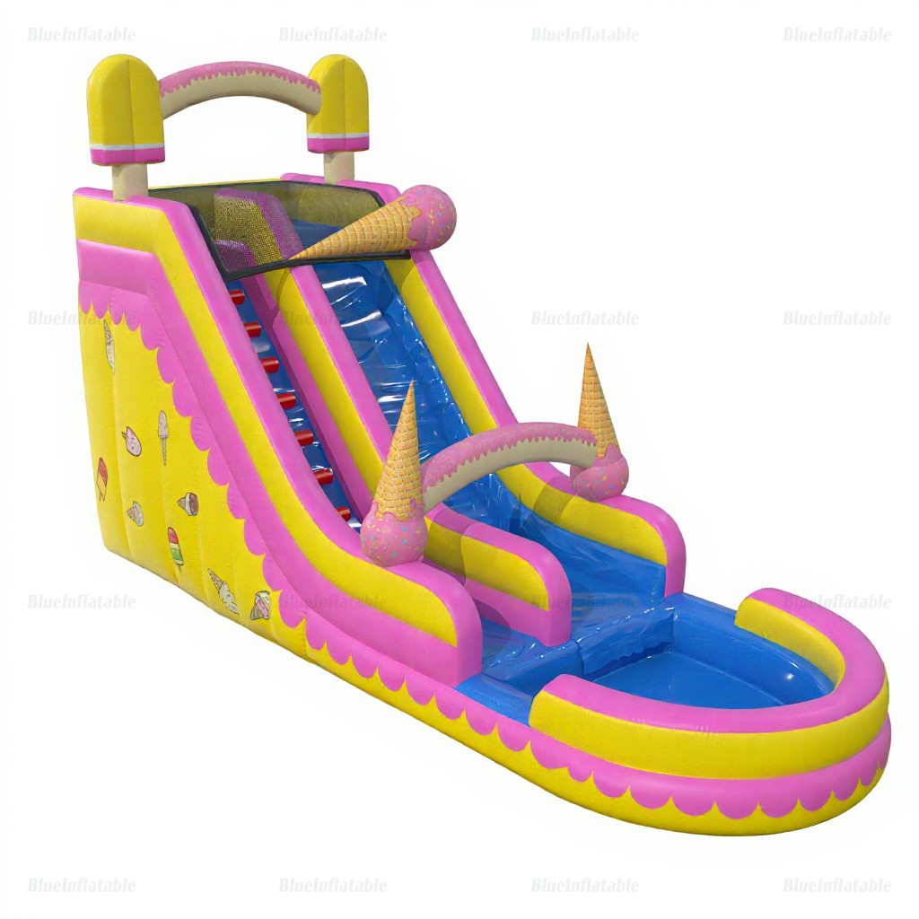 Ice Cream Inflatable Water Slide & Pool Rental - Image 6