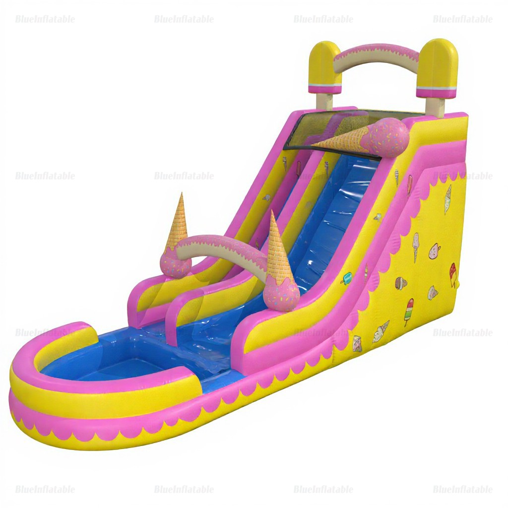 Ice Cream Inflatable Water Slide & Pool Rental - Image 7