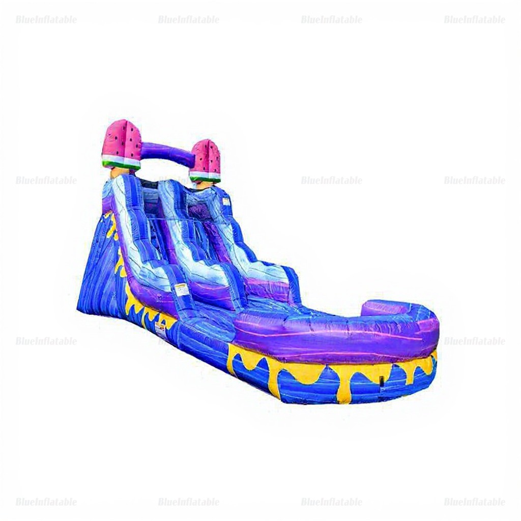 Ice Pops Commercial Inflatable Water Slide with Deep Pool