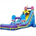 Ice Pops Inflatable Water Slide with Deep Pool