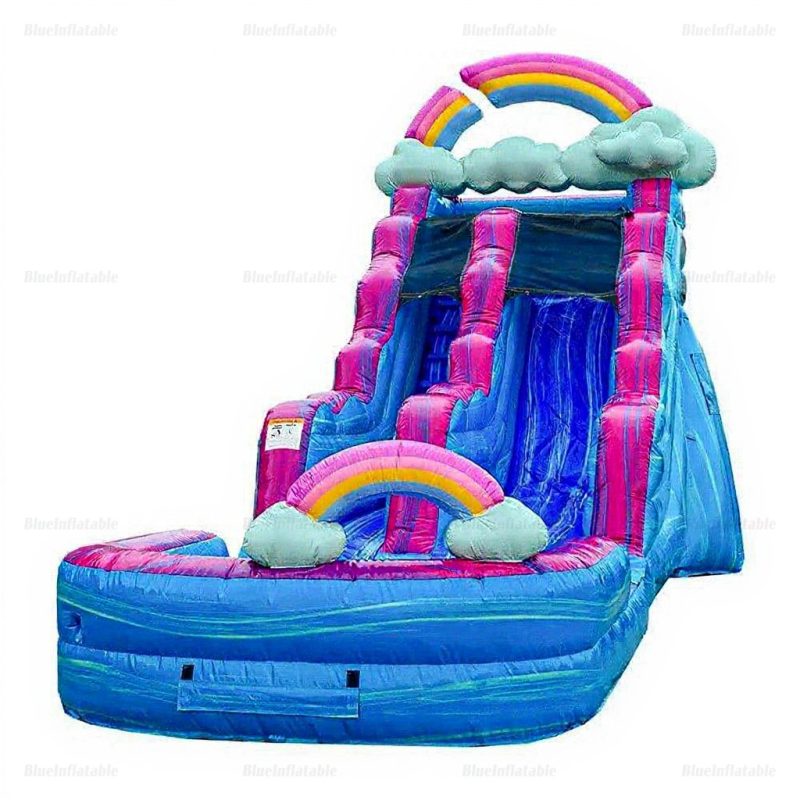 Commercial-Grade Inflatable Water Slide with Pool (Imperfect)