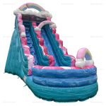 Rainbow Inflatable Water Slide & Bounce Pool