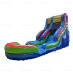 Inflatable Bouncy Water Slide with Pool
