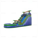 Jungle Inflatable Water Slide & Bounce House with Pool