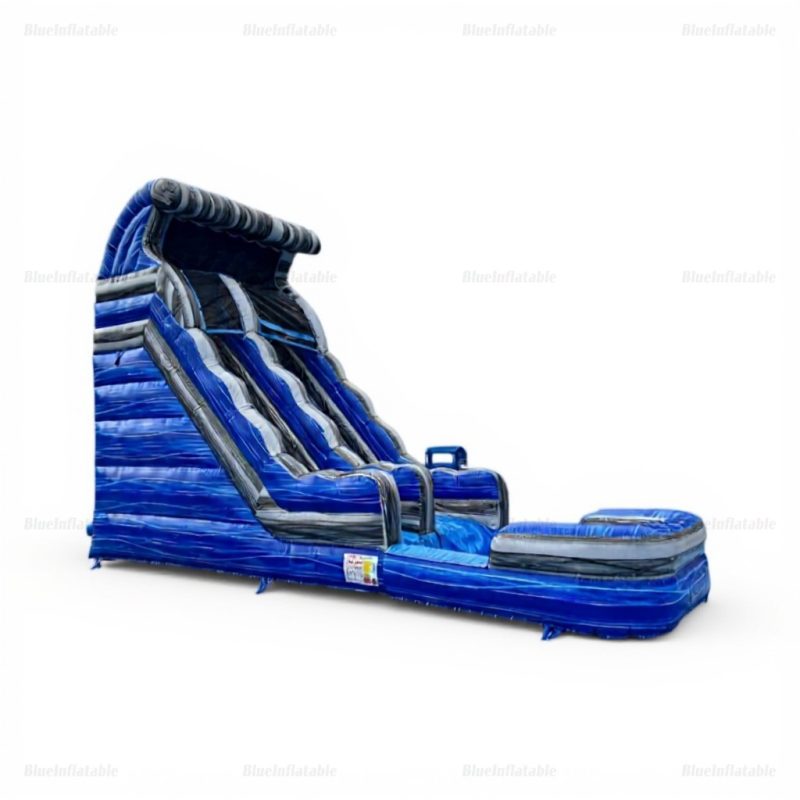 Inflatable Water Slide with Pool and Jumping Area