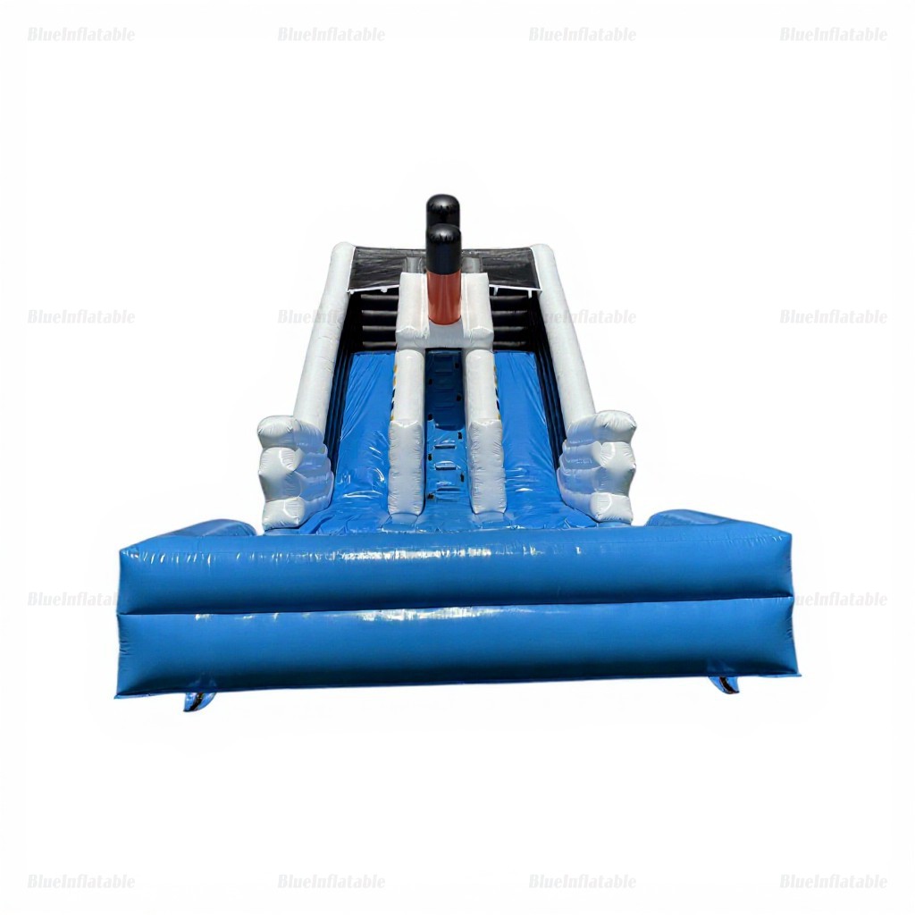 Titanic Dual Lane Inflatable Water Slide with Pool - Image 3