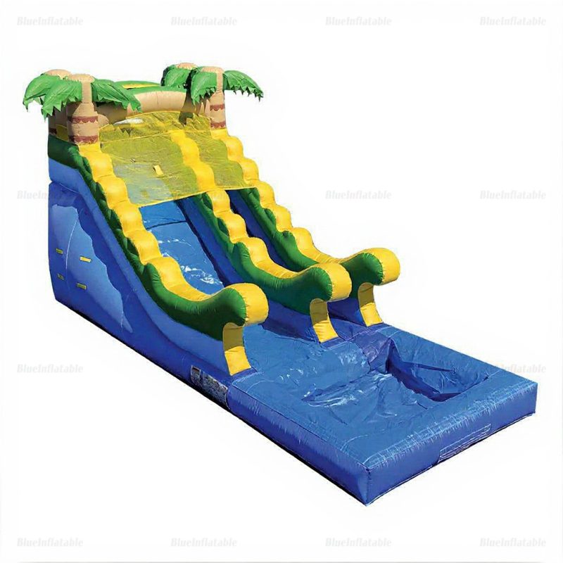 Tropical Inflatable Water Slide & Play Center