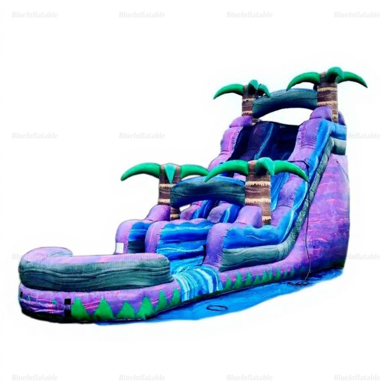 Coconut Palm Inflatable Water Slide for Inground Pools