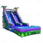 Tropical Inflatable Water Slide with Pool – Wet & Dry