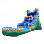 Jaguar Commercial Inflatable Jungle Water Slide with Pool