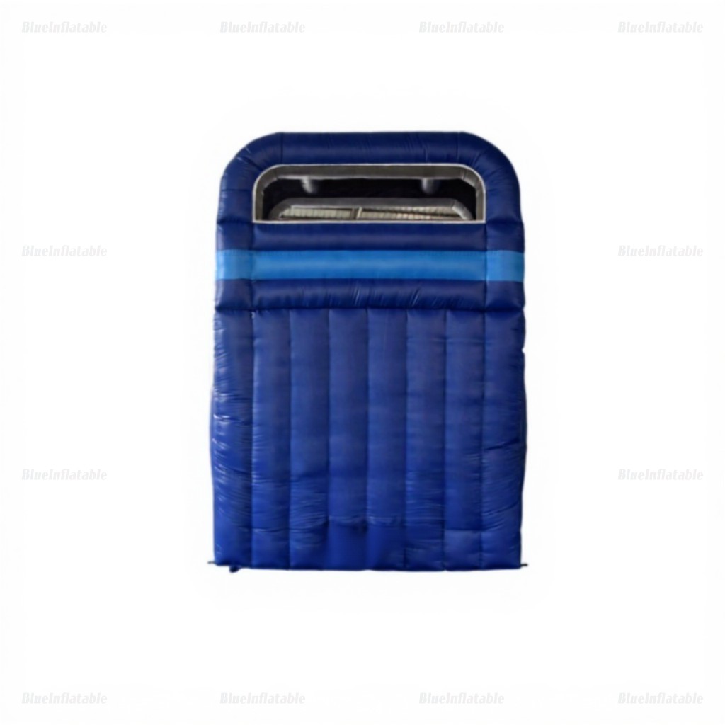 Large Commercial Blue & White Inflatable Waterslide with Pool - Image 6