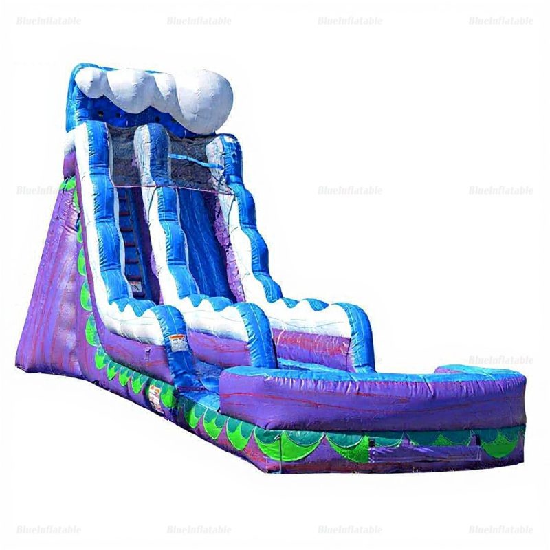Mermaid Inflatable Water Slide with Splash Pool