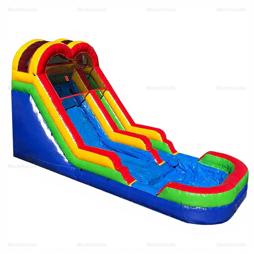 Multicolor Inflatable Water Slide and Splash Pool