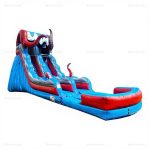Ocean Battle Commercial Inflatable Water Slide with Pool