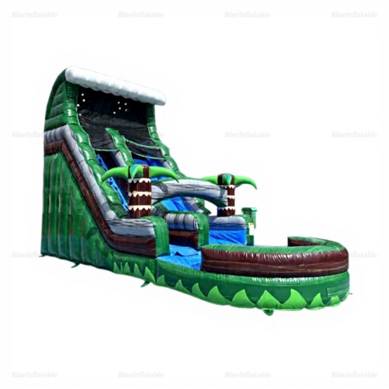 Emerald Crush Tsunami Inflatable Water Slide & Pool