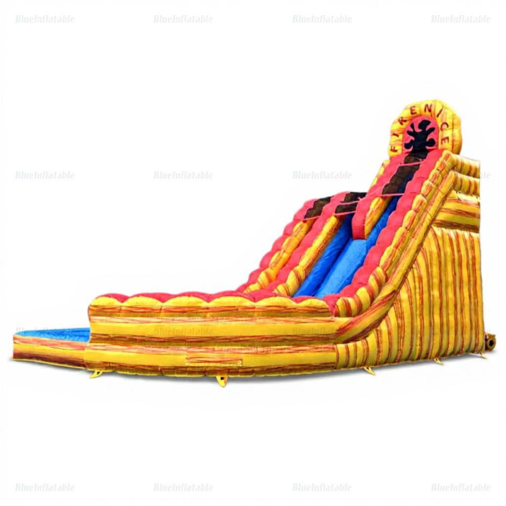 Fire & Ice Dual Lane Inflatable Water Slide with Pool - Image 7