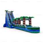 Giant Inflatable Palm Tree Water Slide with Pool